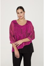 COMBINED ASYMMETRICAL LAYERED BLOUSE