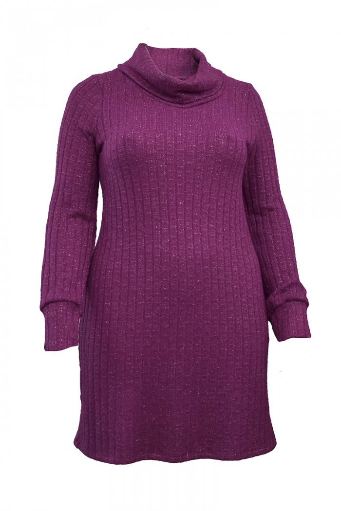 TRICOT KNITTED LUREX DRESS